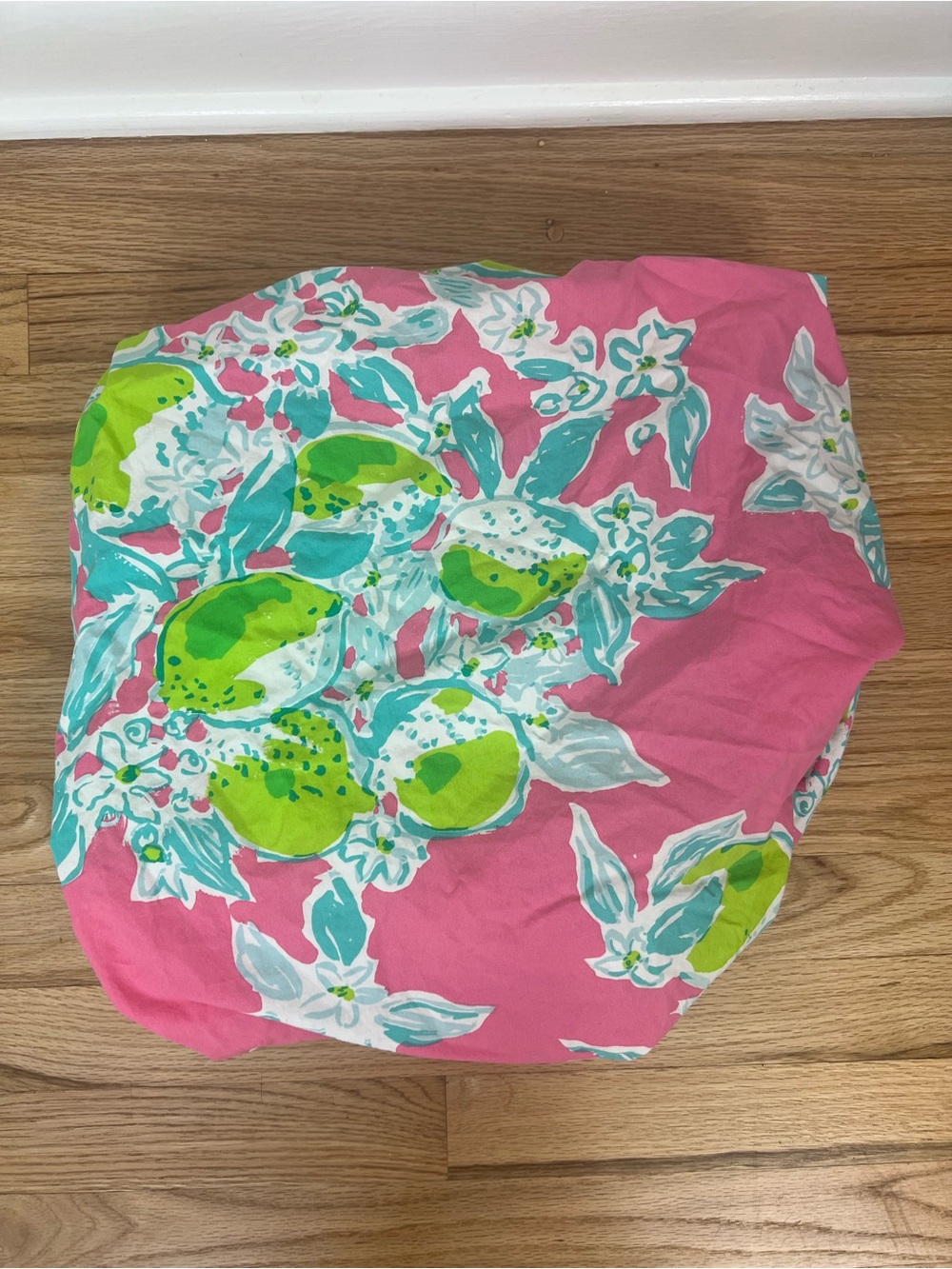 Lilly Pulitzer for Pottery Barn Kids Floral Lemon Print Fitted Crib Sheet